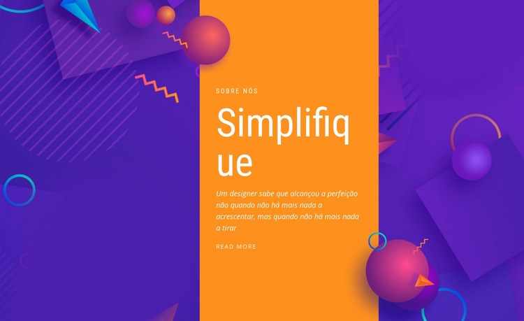 Simplifique Modelo HTML5