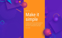 Make It Simple - Free Html5 Theme Templates