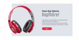 Stereo-Kopfhörer – Ultimative Einseitenvorlage