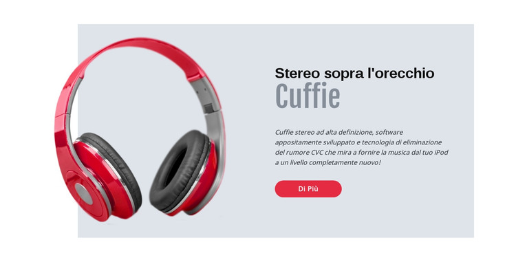 Cuffie stereo Modello HTML