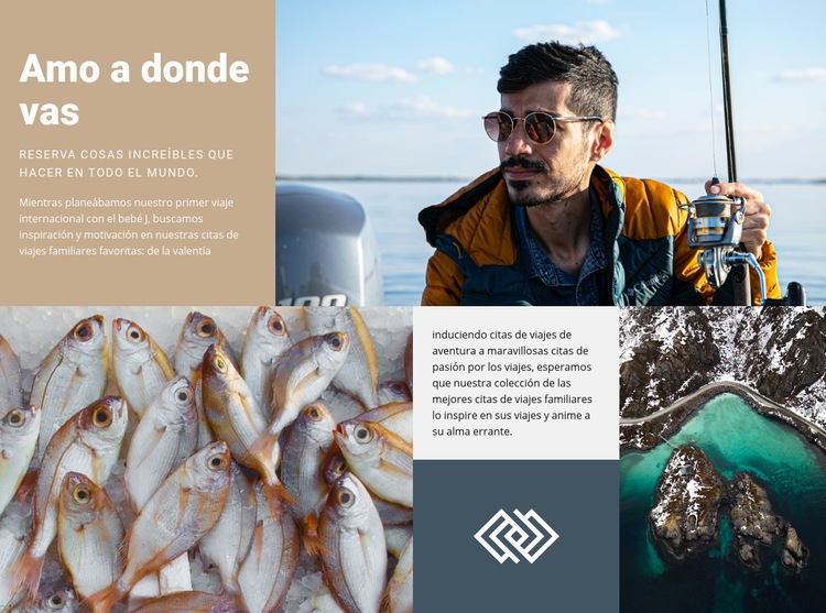 Pesca y caza Plantillas de creación de sitios web