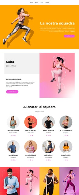 Allenatori Di Squadra Download Gratuito Del Modello CSS