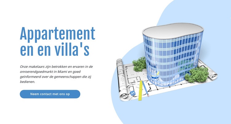 Commerciëel vastgoed Website ontwerp