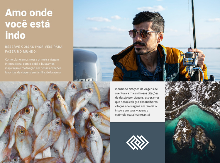 Pesca e caça Tema WordPress