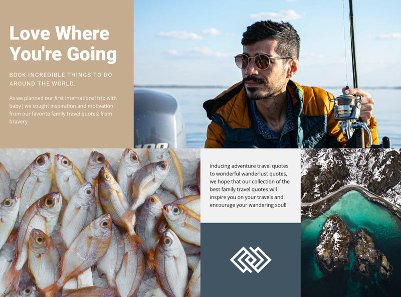 Fishing and hunting  Web Page Design