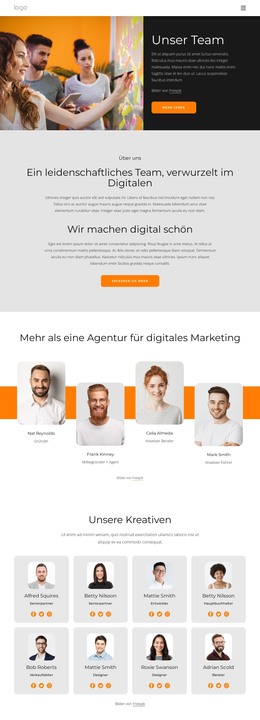 Wir Sind Kreative Menschen Mit Großen Träumen - E-Commerce-Vorlage