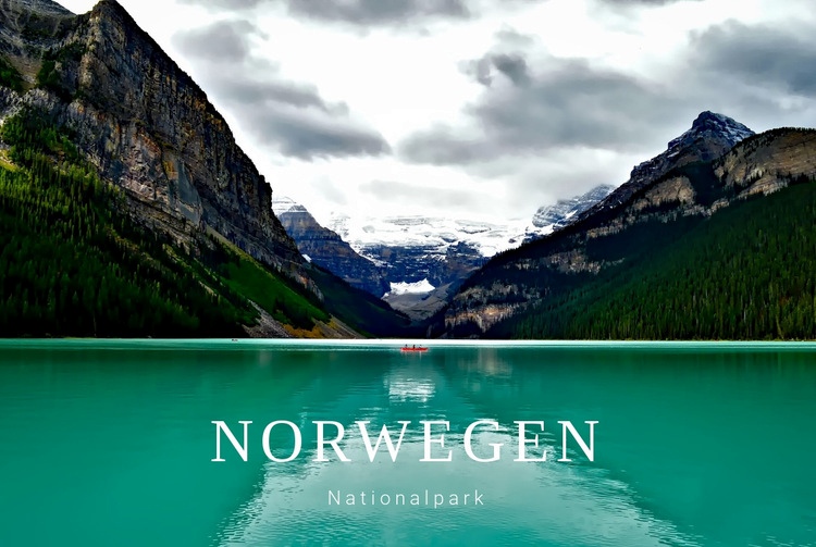 Reisen Sie nach Norwegen Website-Modell