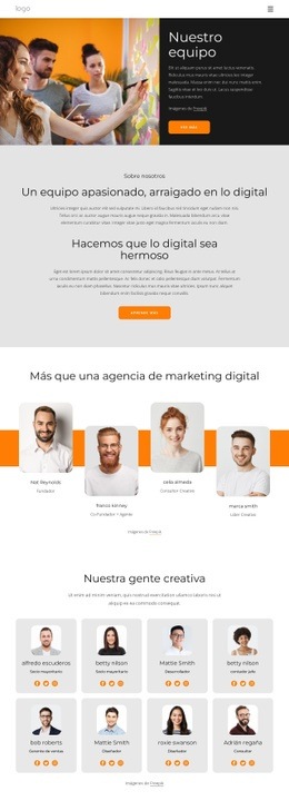 Somos Personas Creativas Con Grandes Sueños. - HTML5 Website Builder