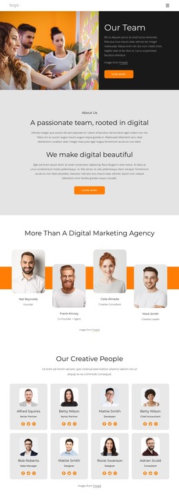 We Are Creative People With Big Dreams - Ecommerce Template