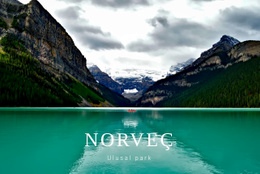 Seyahat Norveç Turları Bir Sayfa Şablonu
