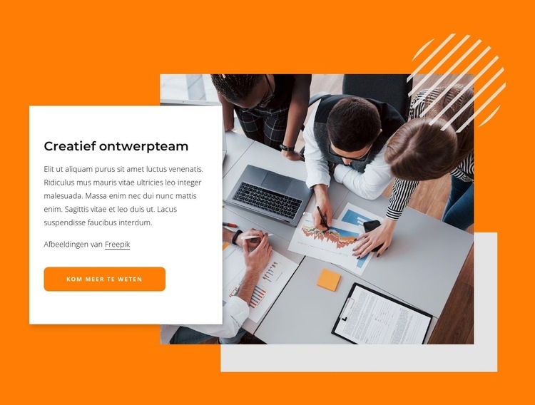 We stimuleren ervaringen voor merken met een doel Website mockup