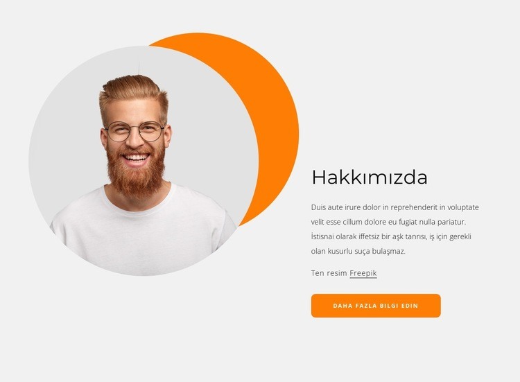 Biz değişimin kucaklayıcılarıyız Web Sitesi Mockup'ı