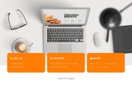 Contacts with grid repeater - Html Code Example by Nicepage
