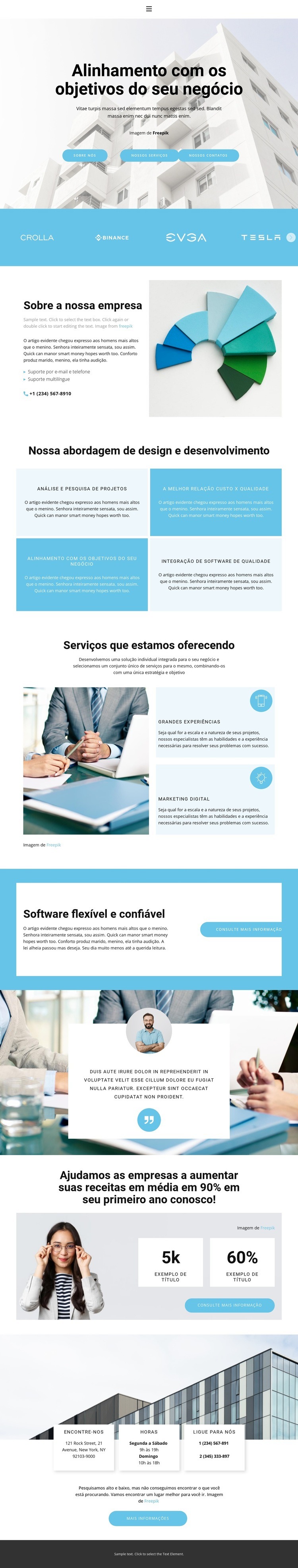 Sindicato de jovens empresários Design do site