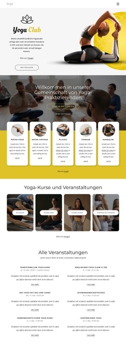 100 Wöchentliche Kurse Im Studio - Website-Builder