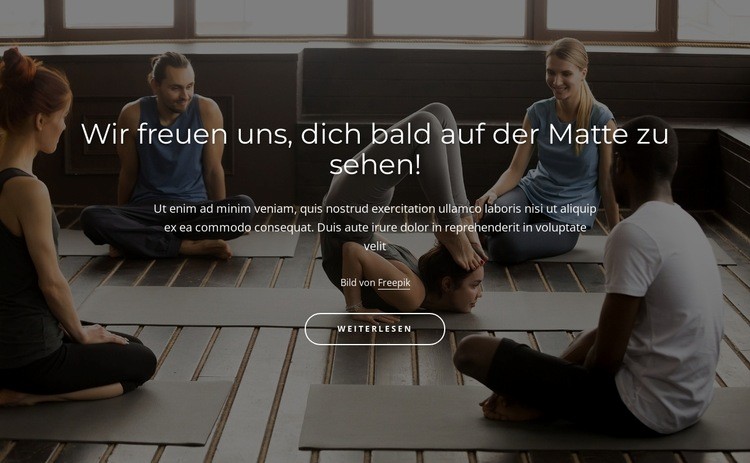 Traditionelle Yogapraxis Website-Modell