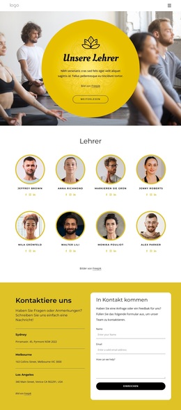 Die Besten Yogalehrer – Bestes Kostenloses WordPress-Theme