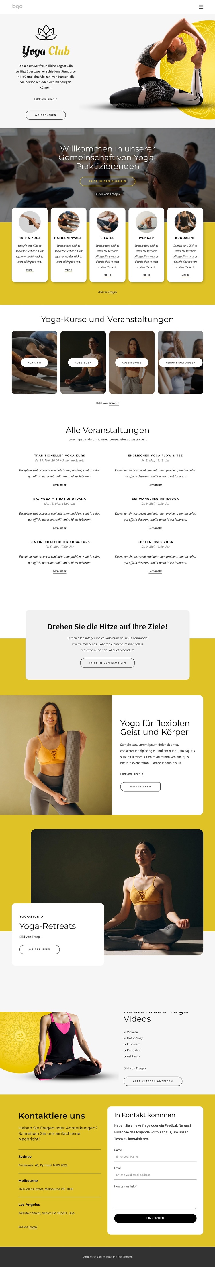 100 wöchentliche Kurse im Studio WordPress-Theme