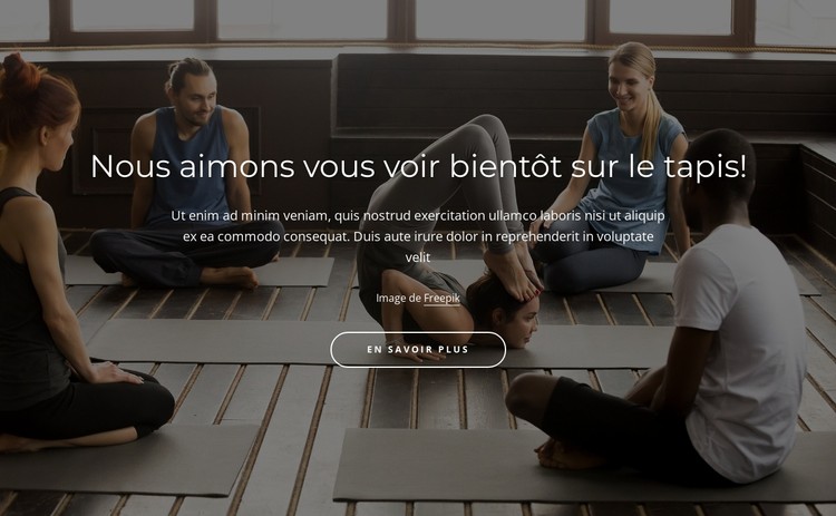 Pratique du yoga traditionnel Modèle CSS