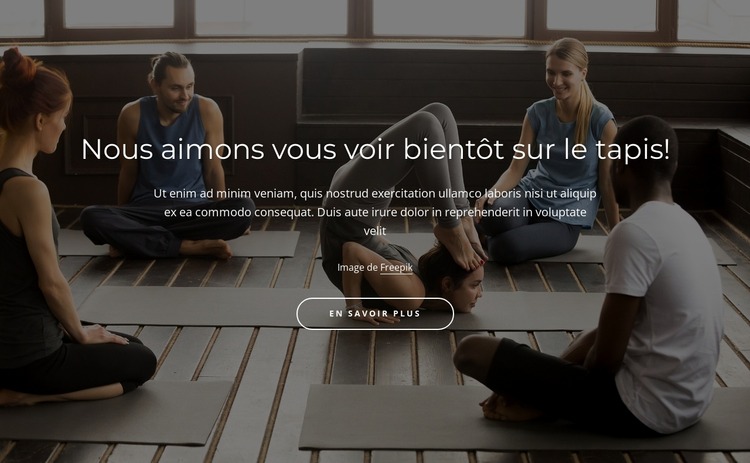 Pratique du yoga traditionnel Modèle Joomla