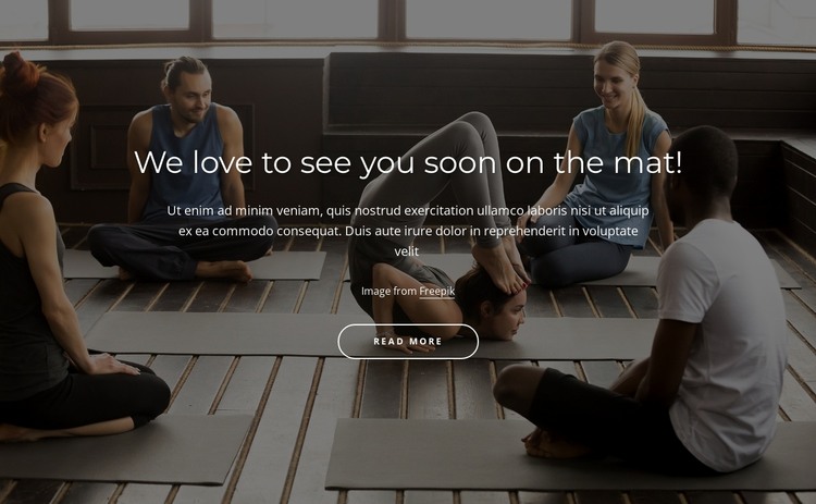 Traditional yoga practice HTML Template