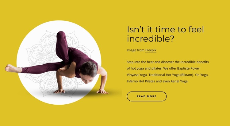 Physical exercises with spiritual practices Html Website Builder