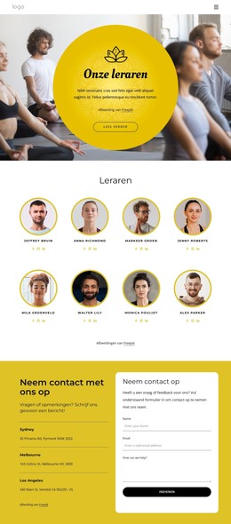 CSS-Sjabloon Voor De Beste Yogadocenten