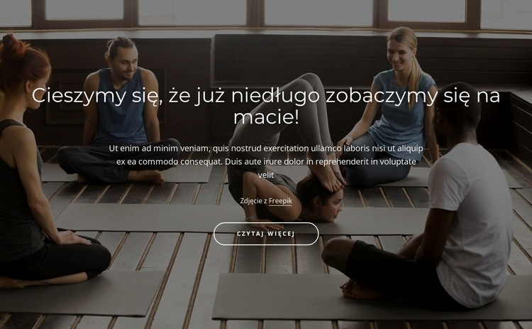Tradycyjna praktyka jogi Kreator witryn internetowych HTML