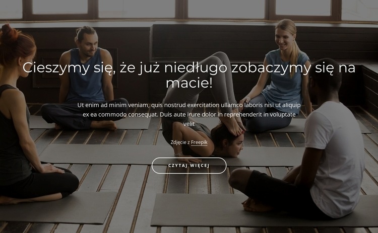 Tradycyjna praktyka jogi Projekt strony internetowej