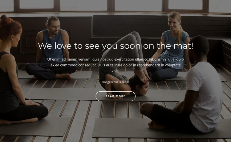 Traditional yoga practice Squarespace Template Alternative