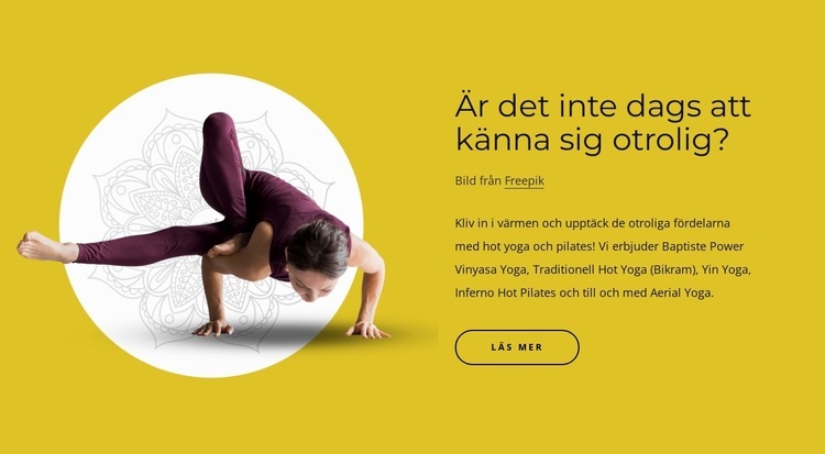 Fysiska övningar med andliga övningar HTML-mall