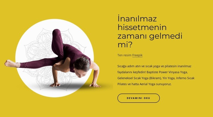 Manevi uygulamalarla fiziksel egzersizler HTML5 Şablonu