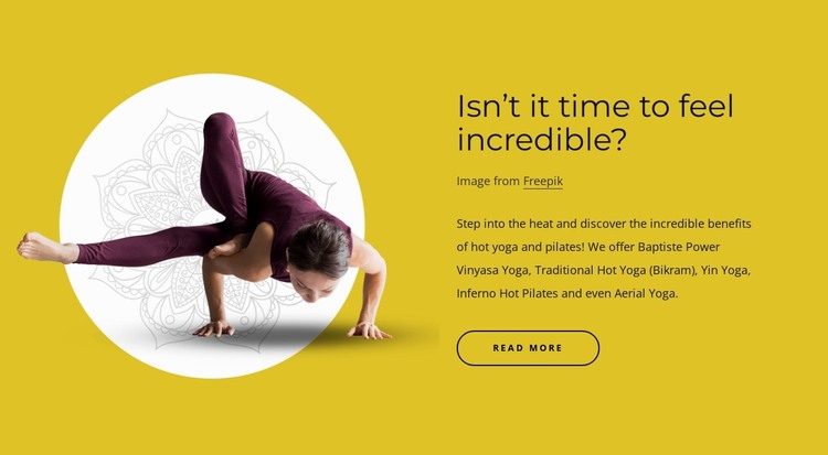 Physical exercises with spiritual practices Web Design