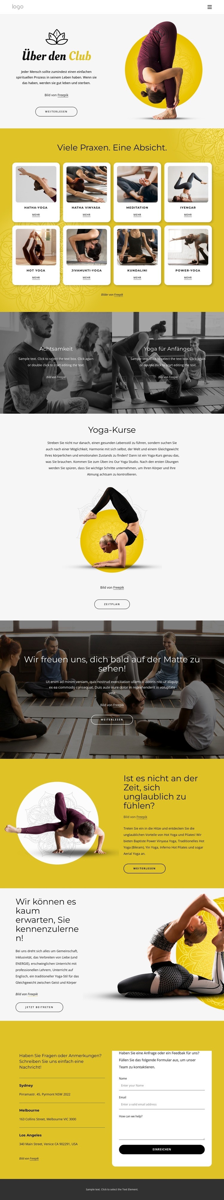 Körperliche, ethische und spirituelle Praxis HTML Website Builder