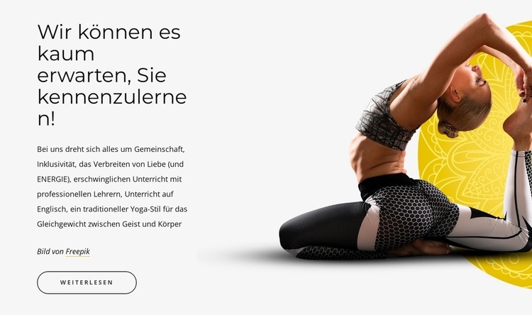 Übungen mit spirituellen Praktiken Website Builder-Vorlagen