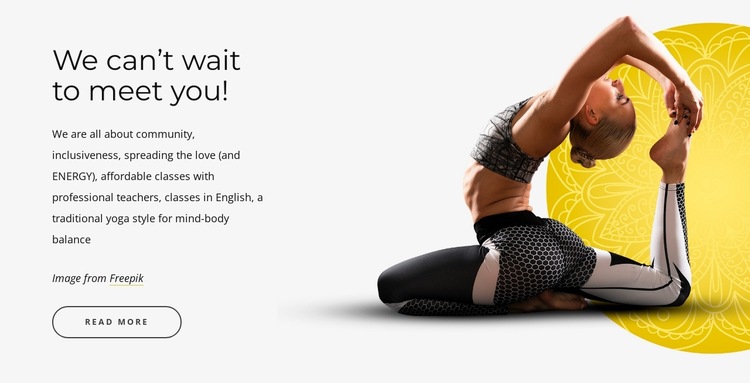 Exercises with spiritual practices HTML5 Template