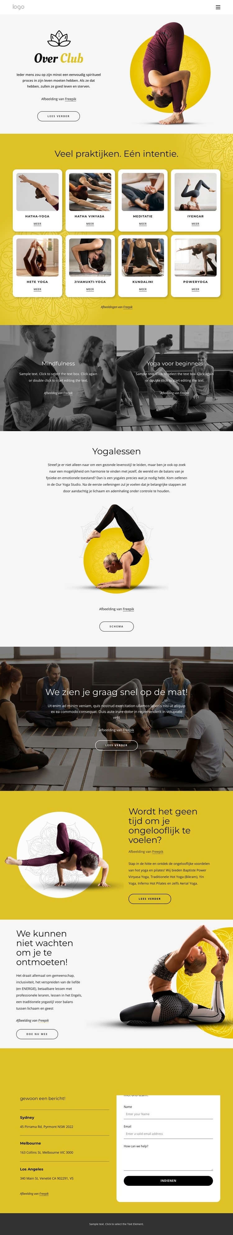 Fysieke, ethische en spirituele praktijk Website Builder-sjablonen