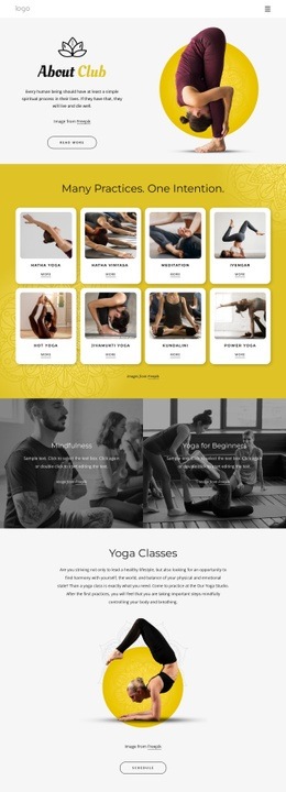 Physical, Ethical And Spiritual Practice - Website Creation HTML