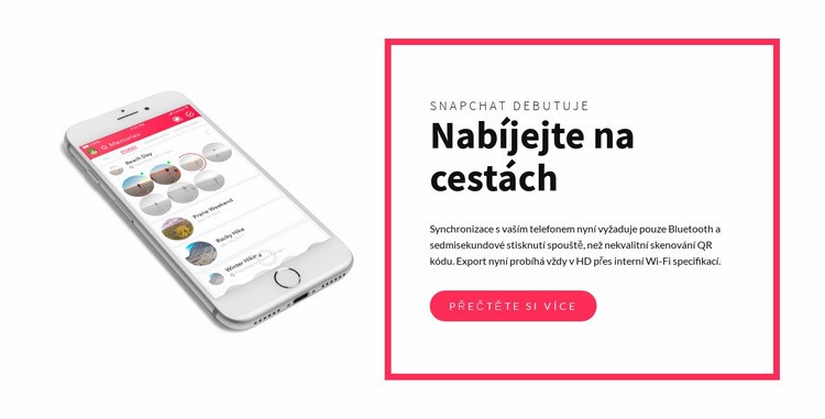 Nabíjejte na cestách Šablona CSS