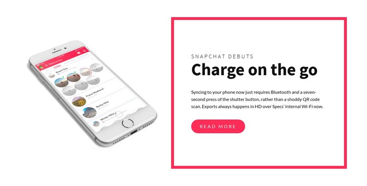 Charge on the go Elementor Template Alternative