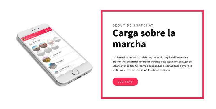 Carga sobre la marcha Diseño de páginas web