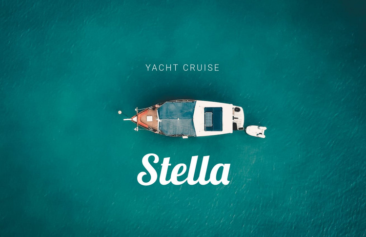 Ccruise on yacht  Homepage Design