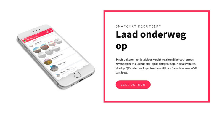 Laad onderweg op HTML-sjabloon