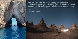 Układ Strony Internetowej Dla Krajobrazy Kosmiczne