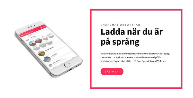 Ladda när du är på språng CSS -mall