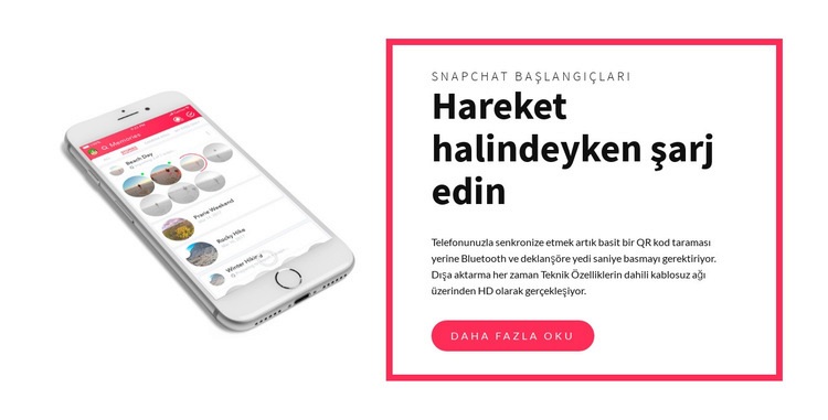 Hareket halindeyken şarj edin Açılış sayfası