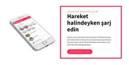 Hareket Halindeyken Şarj Edin CSS Şablonu