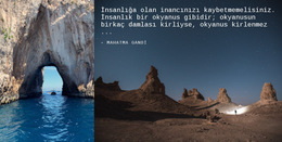 Uzay Manzaraları Için Web Sitesi Düzeni