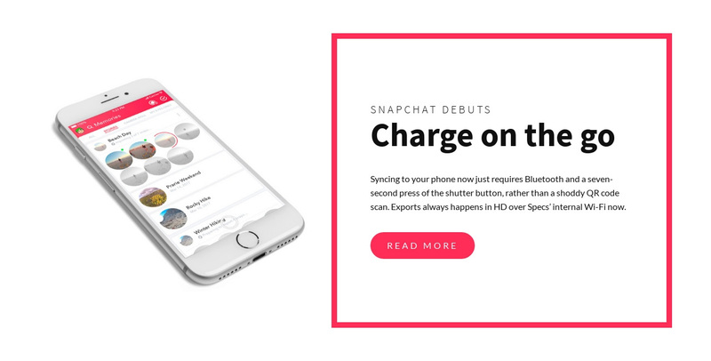 Charge on the go Web Page Design