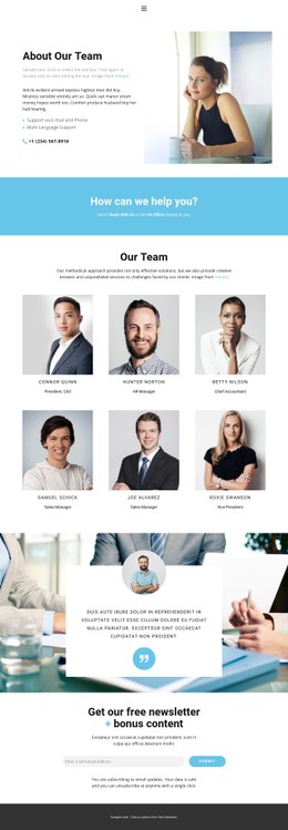 120 Team Page CSS Templates | Nicepage